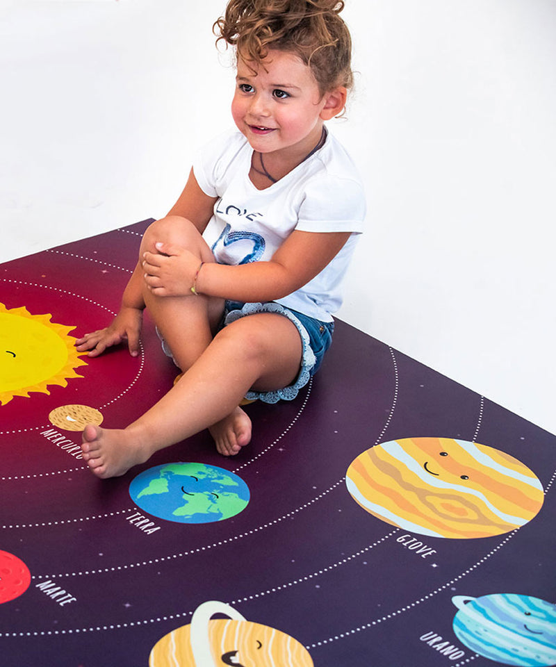 Tappeto gioco per bambini, da 0 a 6 anni col sistema solare